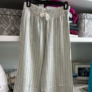 Linen/cotton capri pants